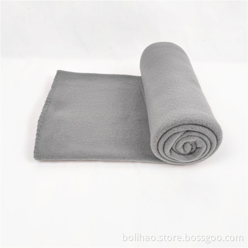 polar blanket cheap price solid color polar fleece blanket for travel